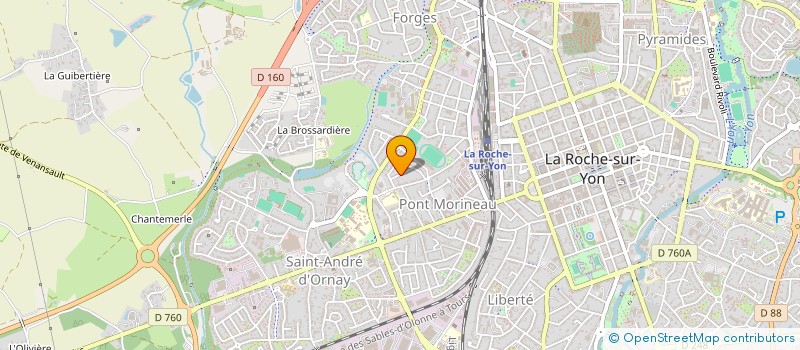 localisation de l'entreprise MAJE BOO  LA ROCHE-SUR-YON