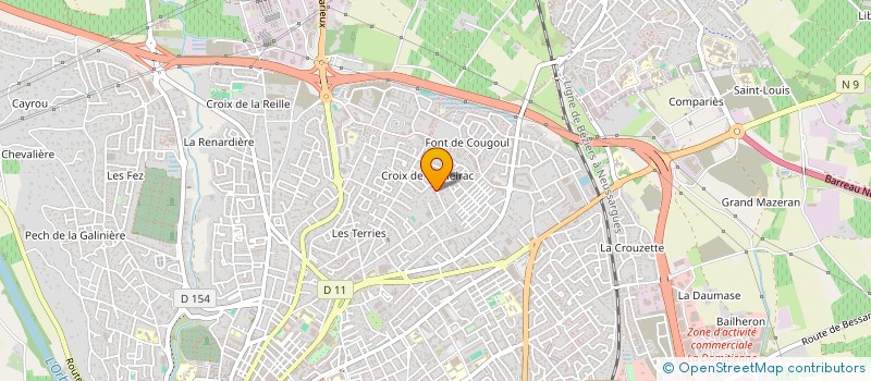 localisation de l'entreprise MAJE II  BEZIERS