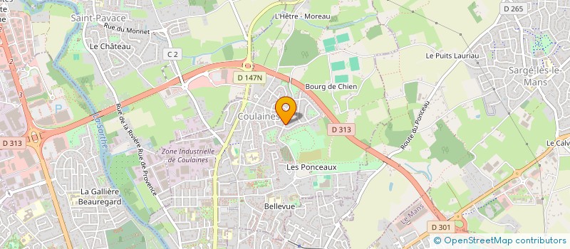 localisation de l'entreprise MAJEFA  COULAINES