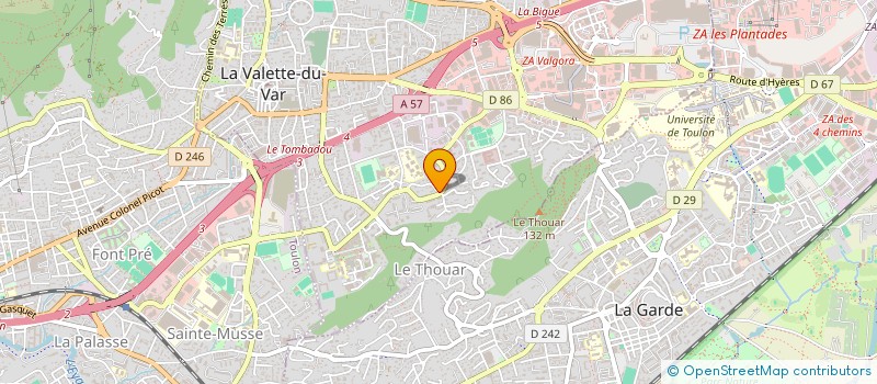 localisation de l'entreprise MAJEGA à LA VALETTE-DU-VAR