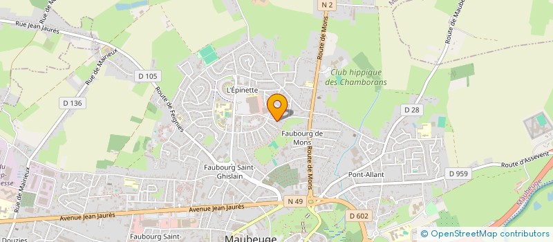 localisation de l'entreprise MAJELIS à MAUBEUGE