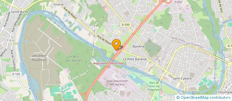 localisation de l'entreprise MAJELMAT à SAINT-YRIEIX-SUR-CHARENTE