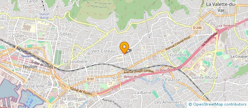 localisation de l'entreprise MAJELU  TOULON