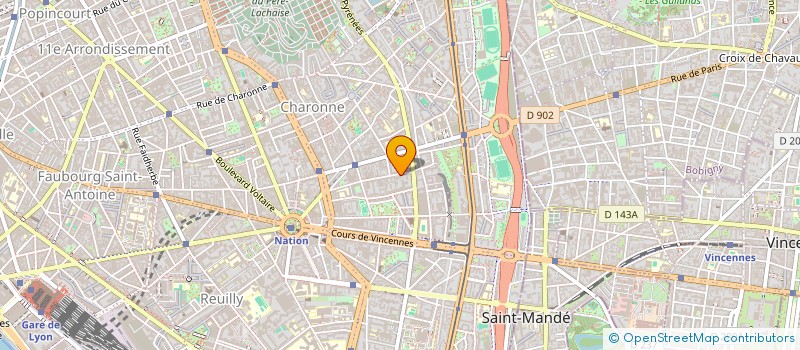 localisation de l'entreprise MAJESTATE à VINCENNES