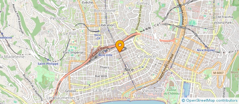 localisation de l'entreprise MAJESTE à NICE