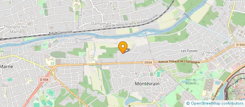 localisation de l'entreprise MAJESTHRA  MONTEVRAIN