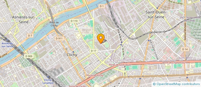 localisation de l'entreprise MAJESTIA à CLICHY