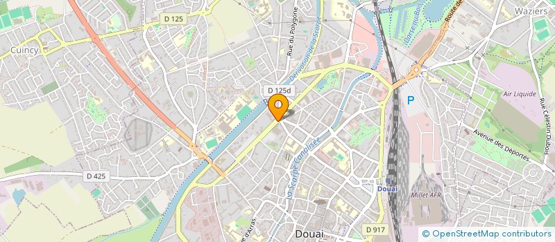localisation de l'entreprise MAJESTIC à DOUAI