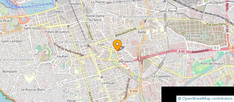 localisation de l'entreprise MAJESTIC à MARSEILLE