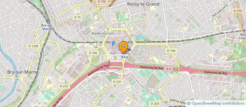 localisation de l'entreprise MAJESTIC75 à NOISY-LE-GRAND