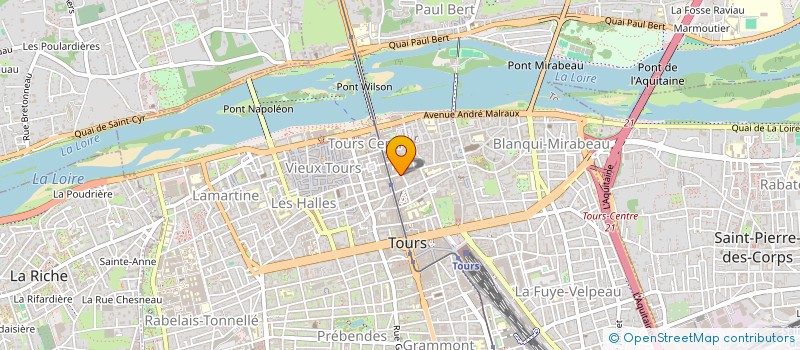 localisation de l'entreprise MAJEVA à TOURS