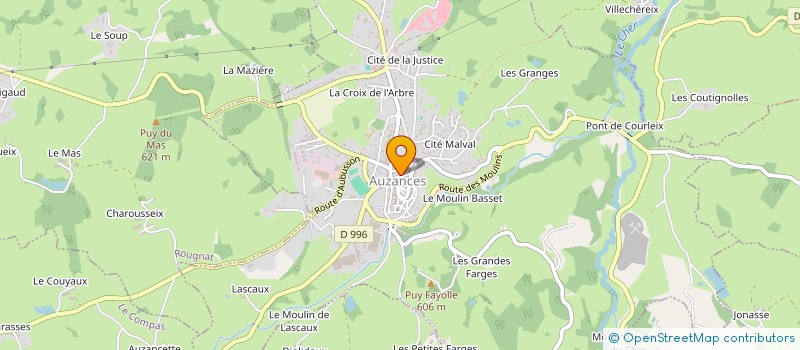 localisation de l'entreprise MAJI  AUZANCES