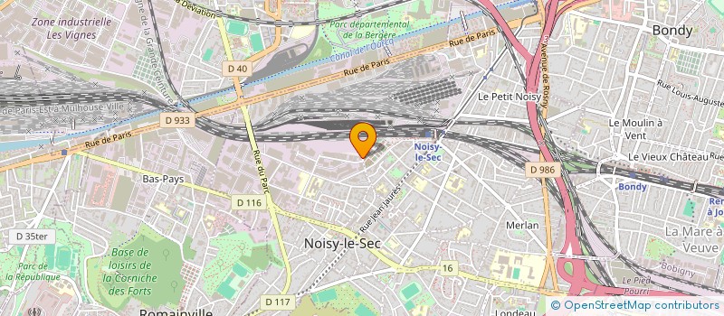 localisation de l'entreprise MAJIK à NOISY-LE-SEC