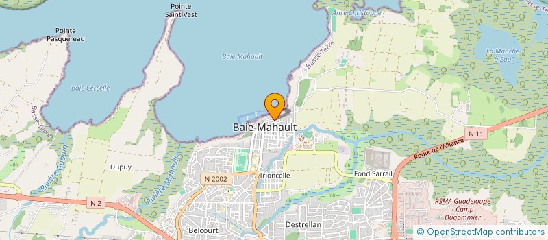 localisation de l'entreprise MAJIKPROD  BAIE-MAHAULT