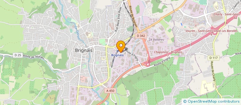 localisation de l'entreprise MAJJOR à BRIGNAIS