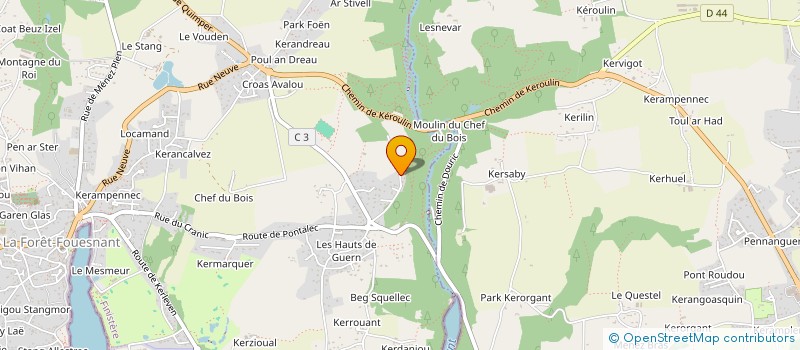 localisation de l'entreprise MAJO  LA FORET-FOUESNANT