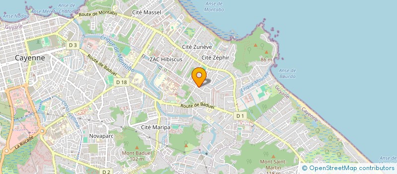 localisation de l'entreprise MAJO CHOUITY  CAYENNE