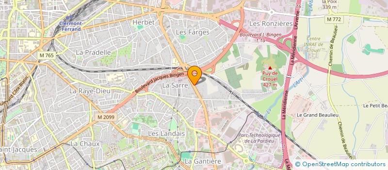 localisation de l'entreprise MAJO EVENEMENTIEL  CLERMONT-FERRAND