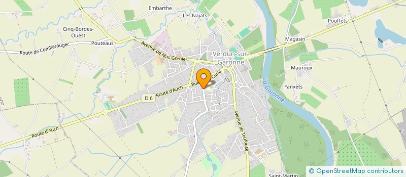 localisation de l'entreprise MAJO MENUISERIE  VERDUN-SUR-GARONNE