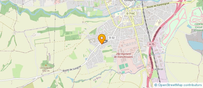 localisation de l'entreprise MAJOCOER  ISSOIRE