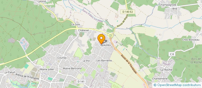 localisation de l'entreprise MAJOE  SAINT-PALAIS-SUR-MER