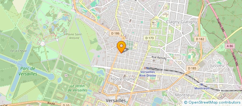 localisation de l'entreprise MAJOHA à VERSAILLES