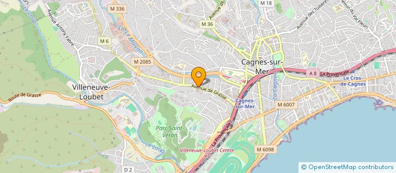 localisation de l'entreprise MAJOK à CAGNES-SUR-MER