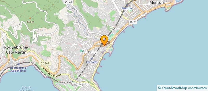 localisation de l'entreprise MAJOLI à ROQUEBRUNE-CAP-MARTIN