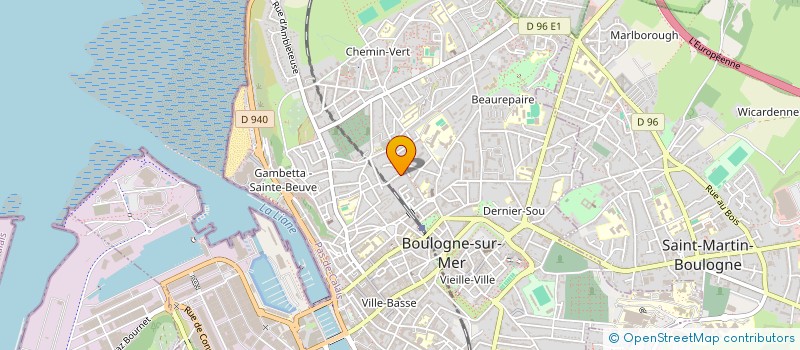 localisation de l'entreprise MAJOLIV  BOULOGNE-SUR-MER