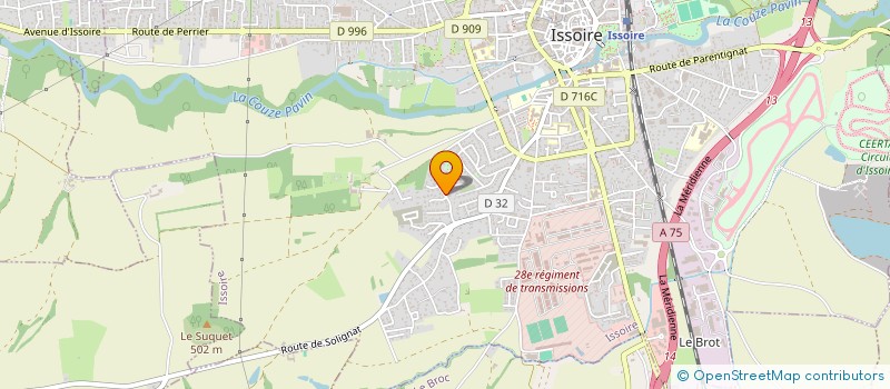 localisation de l'entreprise MAJOMARIX  ISSOIRE