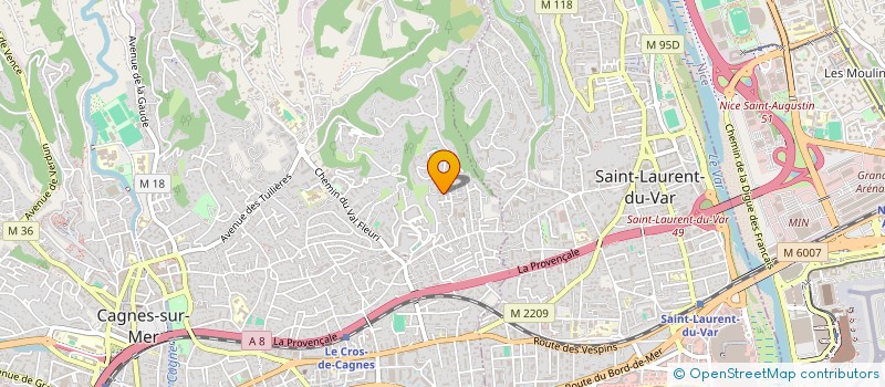 localisation de l'entreprise MAJOPA JUAN à CAGNES-SUR-MER