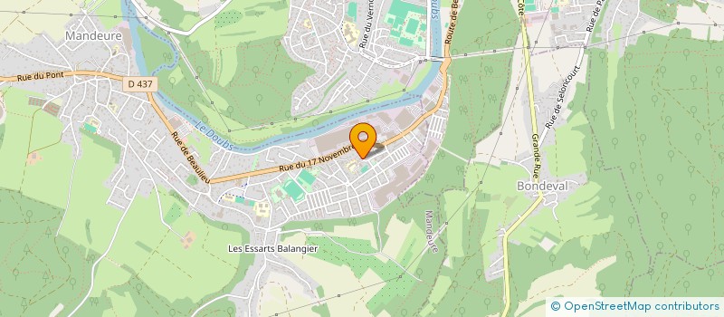 localisation de l'entreprise MAJOR GROOM CONCIERGERIE  MANDEURE