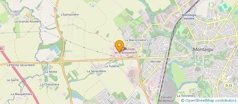 localisation de l'entreprise MAJORELLE  MONTAIGU-VENDEE