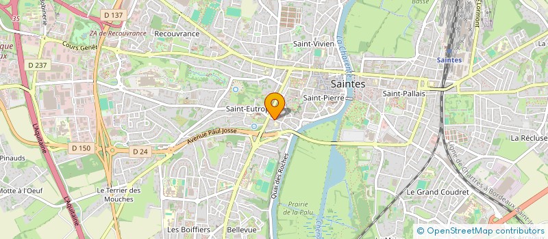 localisation de l'entreprise MAJORELLE  SAINTES