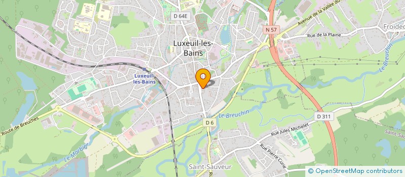 localisation de l'entreprise MAJORETTES à LUXEUIL-LES-BAINS