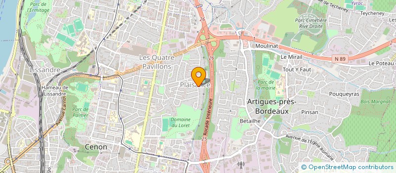 localisation de l'entreprise MAJORETTES DE CENON  CENON