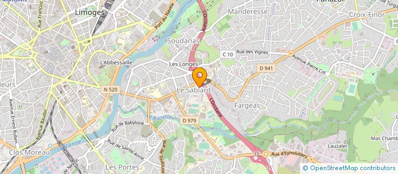 localisation de l'entreprise MAJORETTES DE LIMOGES à LIMOGES