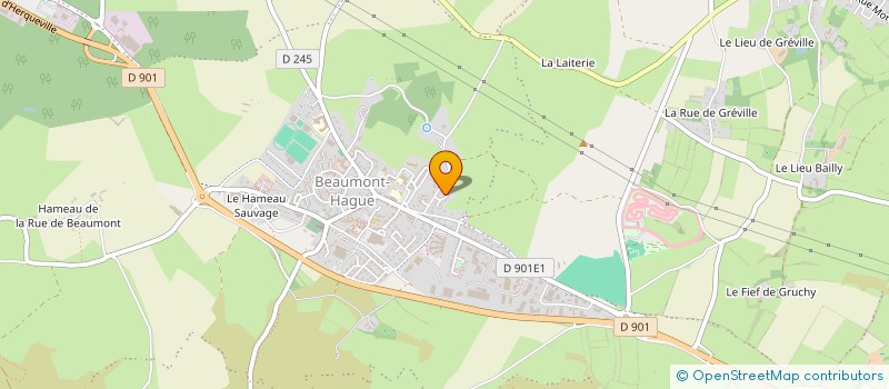 localisation de l'entreprise MAJORETTES LADY'S STAR'S  LA HAGUE