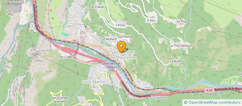 localisation de l'entreprise MAJORETTES LES GOUEPA  SAINT-MICHEL-DE-MAURIENNE