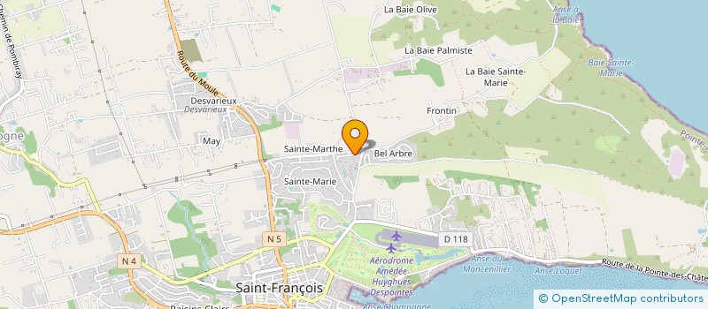 localisation de l'entreprise MAJORIS à SAINT-FRANCOIS