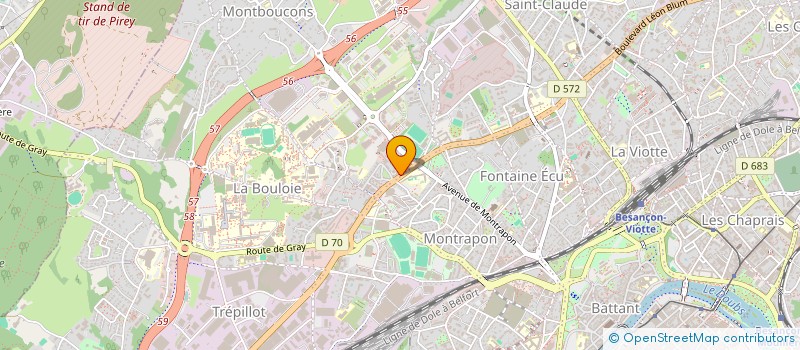 localisation de l'entreprise MAJORS SECURITE SARL à BESANCON