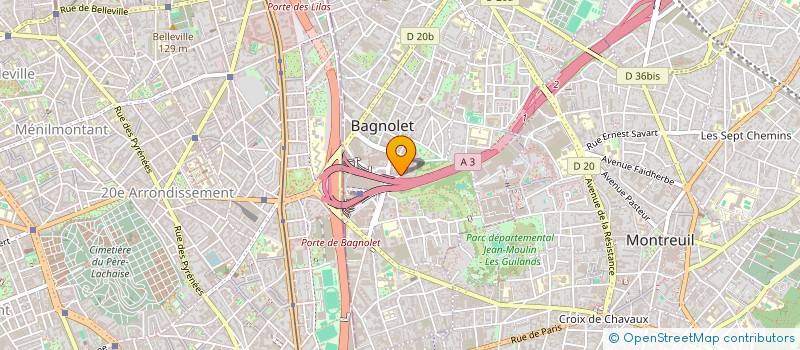 localisation de l'entreprise MAJRAY à BAGNOLET