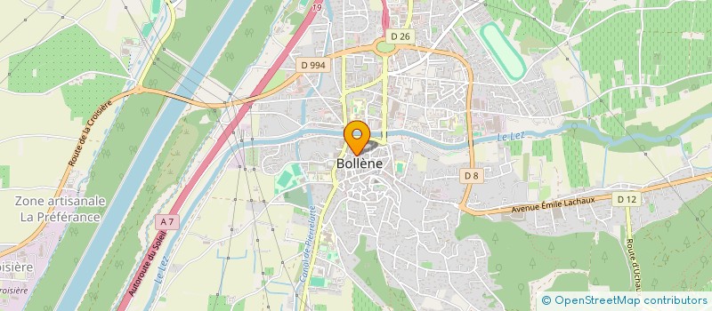 localisation de l'entreprise MAJRI à BOLLENE