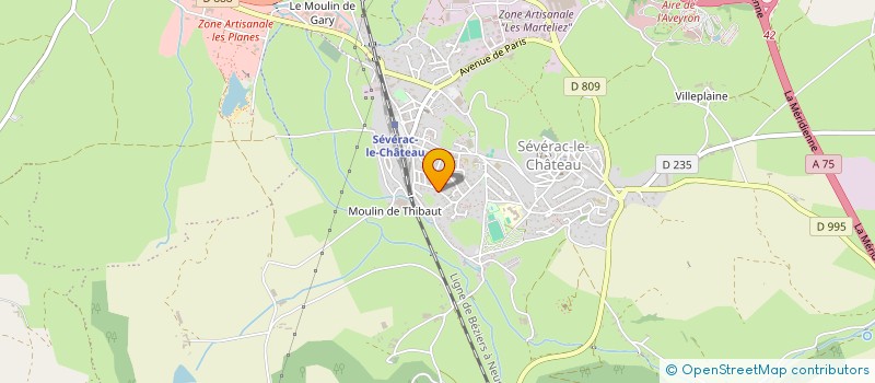 localisation de l'entreprise MAJT  SEVERAC D'AVEYRON