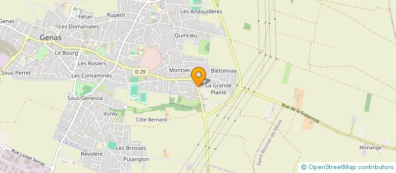 localisation de l'entreprise MAJU  GENAS