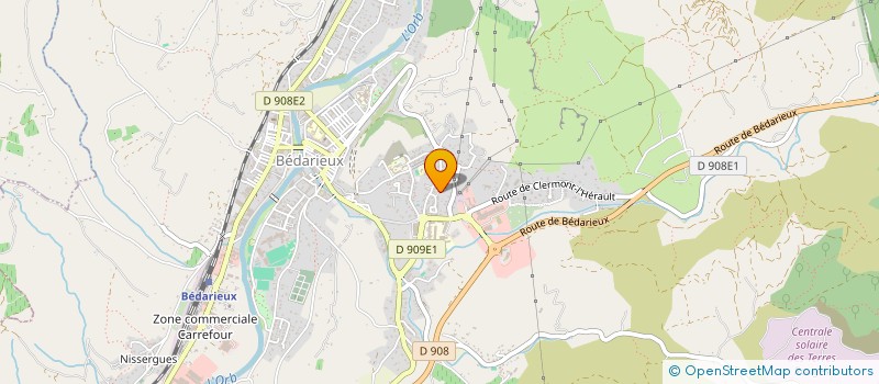 localisation de l'entreprise MAJU  BEDARIEUX