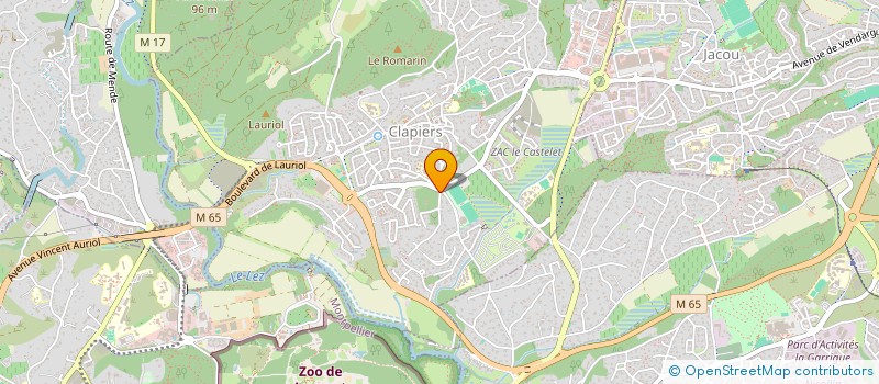 localisation de l'entreprise MAJU à CLAPIERS