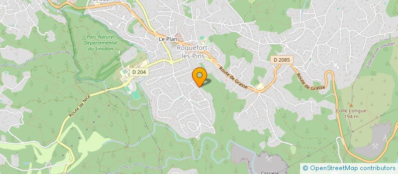 localisation de l'entreprise MAJUAL à ROQUEFORT-LES-PINS
