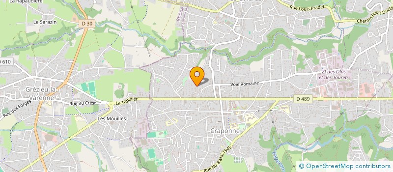 localisation de l'entreprise MAJUBE  CRAPONNE