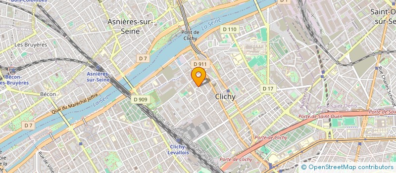 localisation de l'entreprise MAJUCA 2 à CLICHY